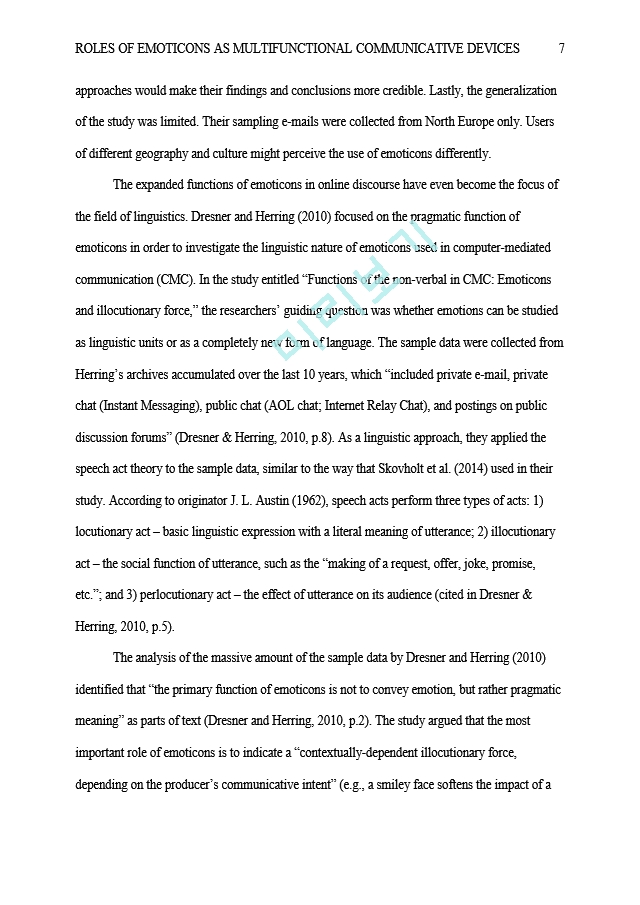 The Roles of Emoticons as Multifunctional Communicative Devices   (7 )